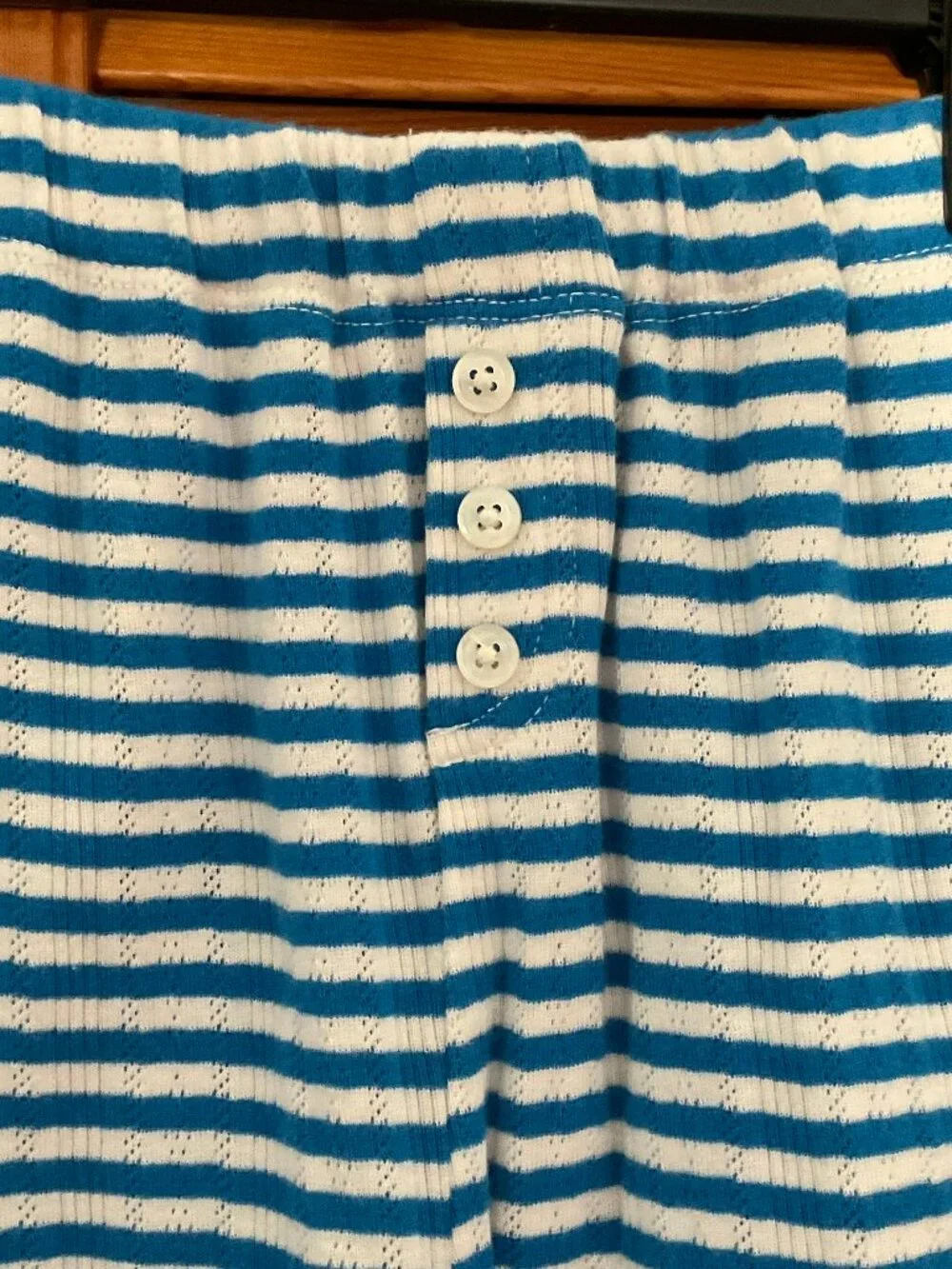 J.Crew Pointelle Short in Stripe Blue for Women